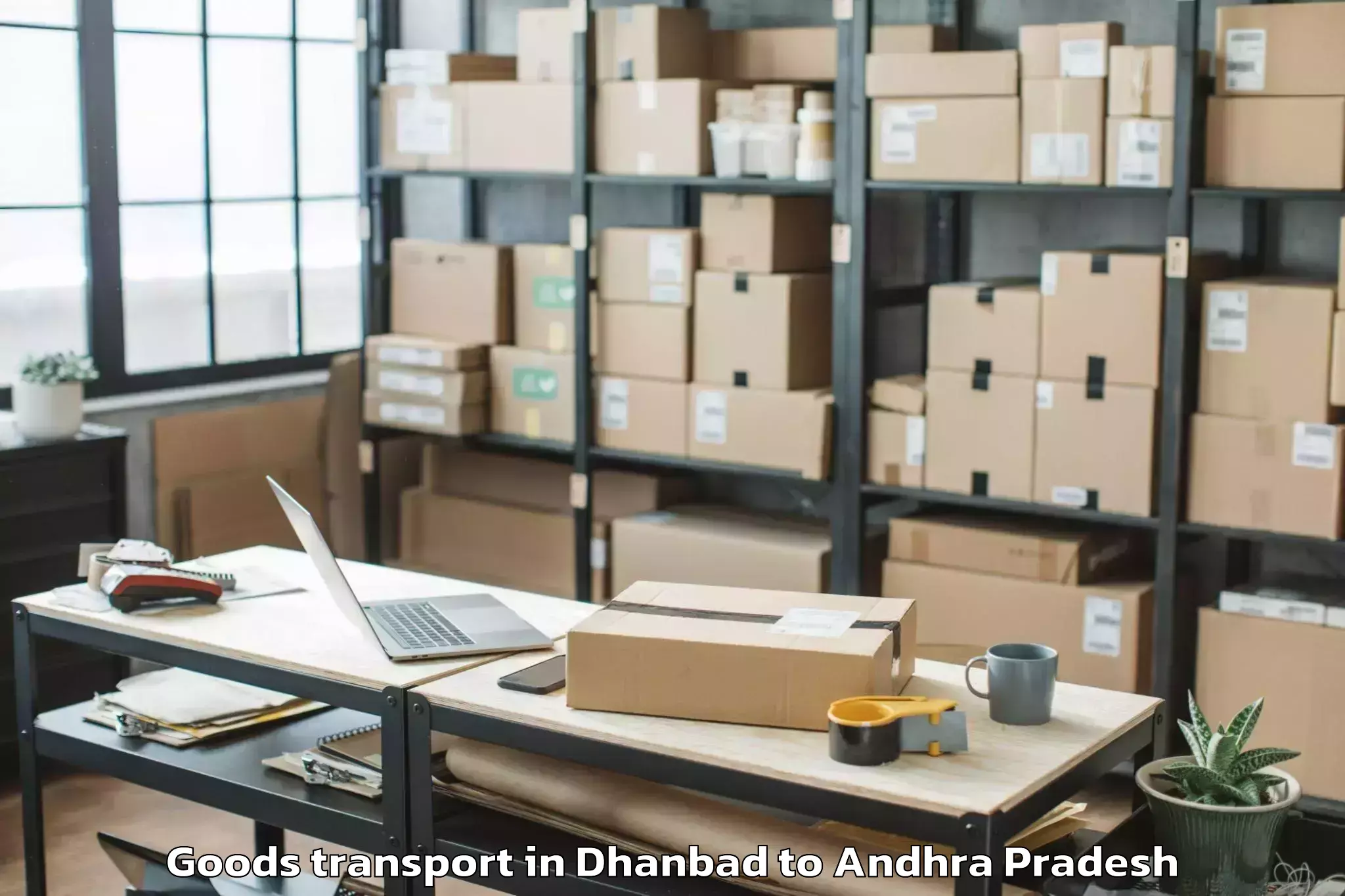 Leading Dhanbad to Mogalturu Goods Transport Provider